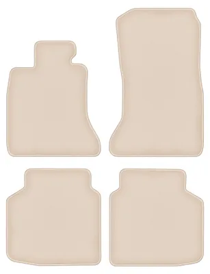 Productafbeelding van Velours automatten voor BMW 7-serie F02 2008-2015 – 4-delig, beige, op maat – Wielganizator FORTUNA