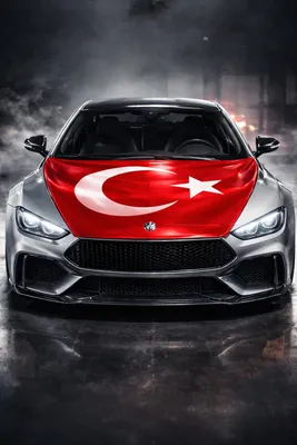 Produktbild von Kochmaster Motorhauben-Flagge Türkei – Autohauben Abdeckung Rot Weiß Elastisch & Wetterfest