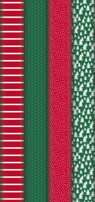 Produktbild von Clairefontaine 20x Geschenkpapierrollen 80g rot & grün 5x0,70m Sortiert 202099C