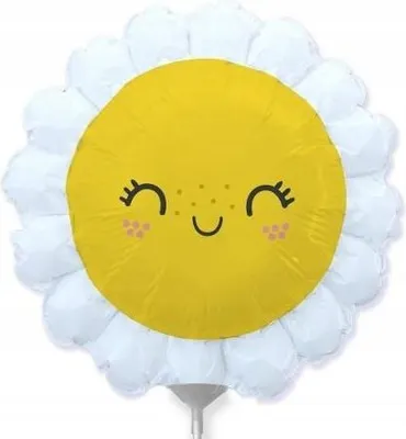 Produktbild von Gänseblümchen Folienballon Blumen Wiese Frühling Geburtstag Deko Ornament 35cm