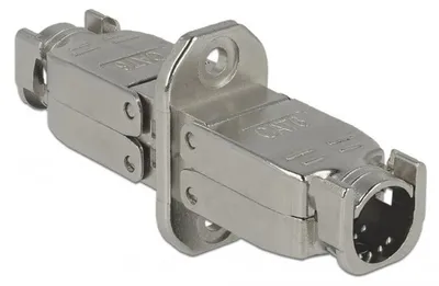 Produktbild von Verbinder für Netzwerkkabel Cat.6 STP werkzeugfrei (silber)
