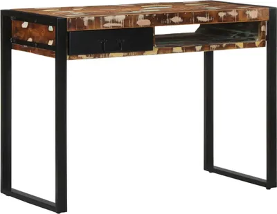 Immagine prodotto di Maison Exclusive - Scrivania multicolore, 100x50x75 cm, in legno massello, legno di recupero