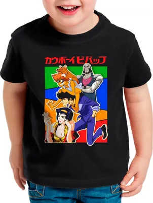 Produktbild von style3 Spike's Team Kinder T-Shirt bebop anime manga swordfish
