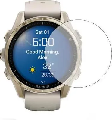 Produktbild von Strap-it Displayschutzfolie aus gehärtetem Glas – passend für Garmin Fenix ​​8 – 43 mm