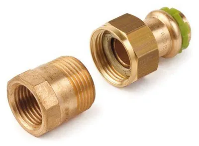 Produktbild von Kupfer Pressfitting Sudo-Press Durchgangsverschraubung Innengewinde 28 mm - 1' Kontur V DVGW