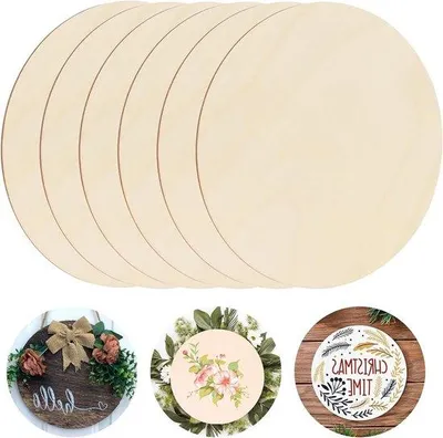 Immagine prodotto di Cerchi in legno da 20 cm, 6 pezzi, decorazione