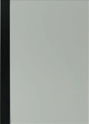 Produktbild von Abdeckfolie mit Kartonrand in Noblesse-Struktur für Surebind, Farbe schwarz, 100er Pack ohne Rückendeckel