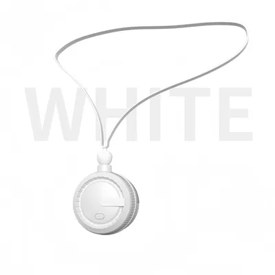 Produktbild von 3-in-1 Tragbarer Mini Ventilator, Blattloser Ventilator, Hängeventilator , 360° drehbarer, Halsventilator,  3 Geschwindigkeit, Geräuscharm, Weiß
