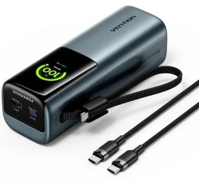 Obrázek produktu pro Vention FKFH0, 20000 mAh, Power Delivery 3.0, Programmable Power Supply (PPS), 165 W, Šedá
