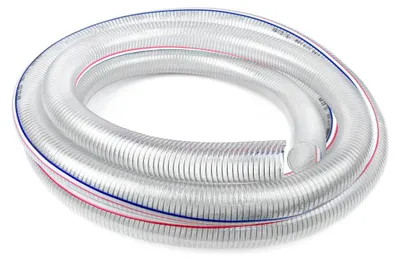 Produktbild von Garronda PVC Saugschlauch 2 Zoll 50 mm 5 m Spiralschlauch Ansaugschlauch spiralverstärkt Wasseransaugung Pumpenschlauch Wasserpumpe GD-0238 Transparent