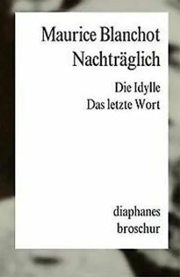 Produktbild von Blanchot, M: Nachträglich