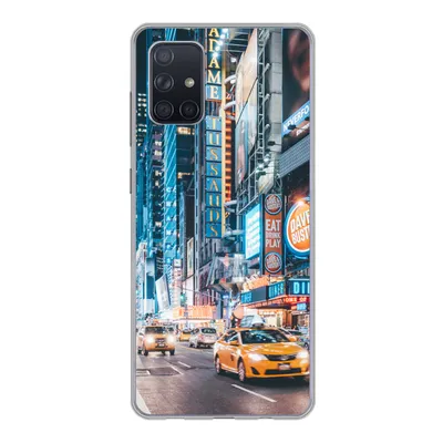 Produktbild von MuchoWow® Handyhülle Schutzhülle Hülle für Samsung Galaxy A51 5G New York bei Nacht Silikon Softcase Handy Hülle - Abbildung