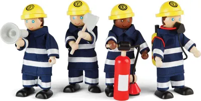 Zdjęcie produktu dla Bigjigs Toys Firefighters Set, 3 lat(a), Wielobarwny