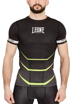 Zdjęcie produktu dla Rashguard REVO PERFORMANCE FLUO Leone1947 – czarny rozmiar XL