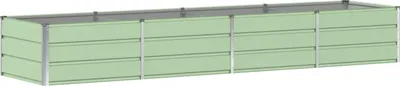 Immagine prodotto di vidaXL Fioriera verde 320 x 80 x 45 cm in acciaio