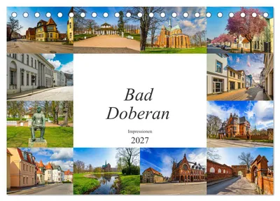 Produktbild von Bad Doberan Impressionen (Tischkalender 2027 DIN A5 quer), CALVENDO Monatskalender