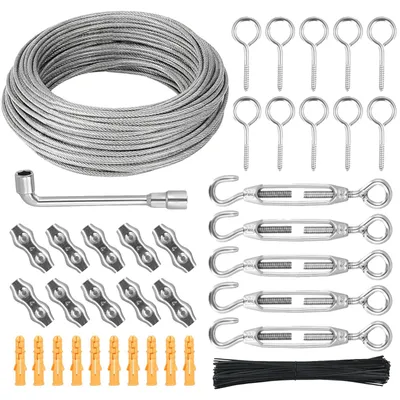 Produktbild von Drahtseil, Edelstahl, 30m Länge, Silber