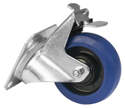 Productafbeelding van ROADINGER Zwenkwiel RD-100B, 100 mm, blauw, met rem (3000400C)