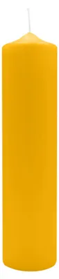 Produktbild von Spitzkopf Stumpen Kerzen Goldgelb 30 x Ø 7 cm, 6 Stück