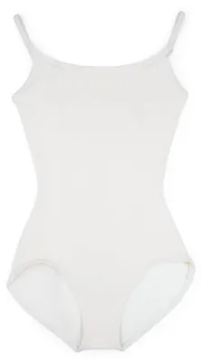 Zdjęcie produktu dla Strój gimnastyczny Capezio dla kobiet, z regulowanymi ramiączkami, biały/z bogatą dekoracją