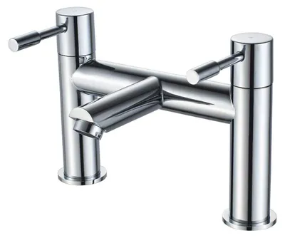 Wasserfall-Waschtischarmatur, Messing poliert, 1 Stück