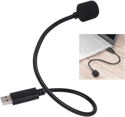 Zdjęcie produktu dla Mikrofon USB z regulacją w zakresie 360° do laptopów i wideokonferencji