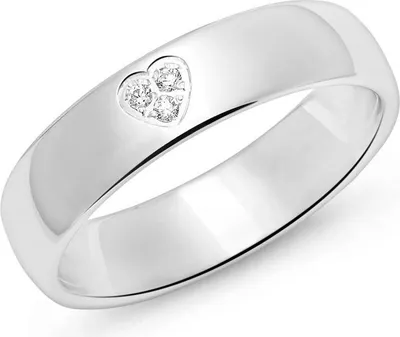 Produktbild von Unique Damenring Herz aus 925er Silber mit Zirkonia (Größe: 54mm)