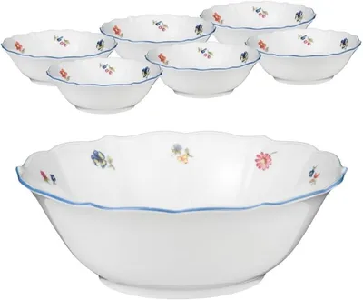 Produktbild von Seltmann Weiden Sonate Nostalgie Schüssel 25 cm+ Dessertschale Set 7 tlg.