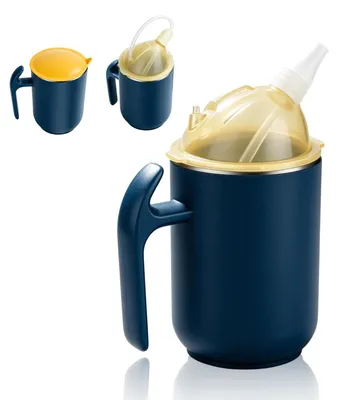 Image de Gobelet de boisson 3-en-1 Lekvrije pour adultes, avec anse