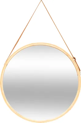 Produktbild von Wandspiegel rund mit lederriemen d50cm - 5 five simply smart