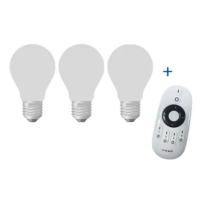 Produktbild von Danaled – Dimmbares LED-Lampenset – 3-teilig + Fernbedienung