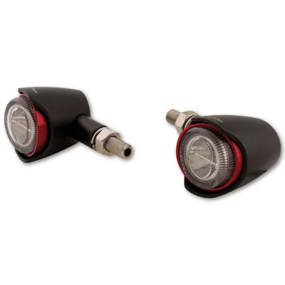 Obrázek produktu pro HIGHSIDER pro Akron-X LED zadní světlo, brzdové světlo, blinkr černé/tónované 3v1, E homologace (pár)
