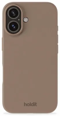 Zdjęcie produktu dla HoldIt Silicone, Pokrowiec, Apple, iPhone 16, 15,5 cm (6.1"), Brązowy