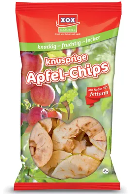Obrázek produktu pro XOX Apple Chips Sušené plátky jablek Jonathan 100g