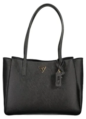 Produktbild von Elegante Schwarze Damenhandtasche mit Vielseitigen Fächern und Laptop-Tasche