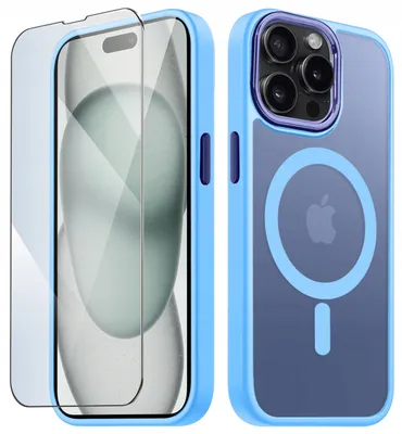 Produktbild von Hülle für iPhone 14 Pro Max mit MagSafe, mattes Case + 9H-Displayschutzfolie