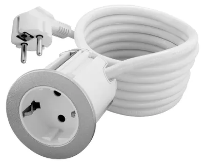 Produktbild von Büromodul Für 1 Schuko F60Mm Weiss Commel