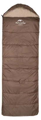 Image de Sac de couchage de randonnée Naturehike U150 NH20MSD07 190 x 75 cm, marron, version droite