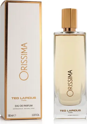 A perfume bottle and its box are displayed side-by-side against a white background.