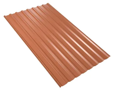 Produktbild von Weckman Trapezblech 200 x 110 cm 0,5 mm ziegelrot