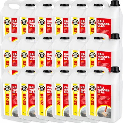 Produktbild von Kaliwasserglas HB28-30 Grundierung Konservierung Betonimprägnierung Holzschutz 90L
