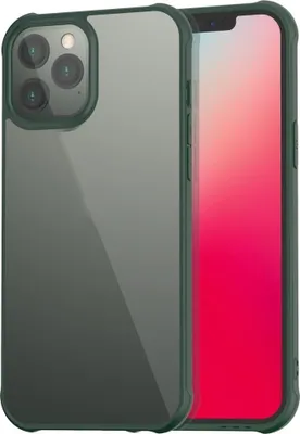 Produktbild von Mobigear Crystal iPhone 12 Pro Max Hülle Hardcase Backcover - Transparent / Grün