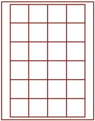 Produktbild von Lindner 2724 Münzbox mit 24 quadratischen Vertiefungen für Münzen/Münzkapseln mit 42 x 42 mm-Rauchglas / dunkelrote Einlage