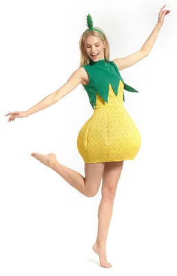 Immagine prodotto di Costume da donna ananas dolce frutta giallo-verde - taglia unica