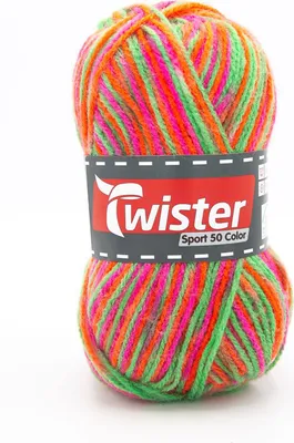 Produktbild von 50g Twister Sport color  neon-color 07 stricken häkeln