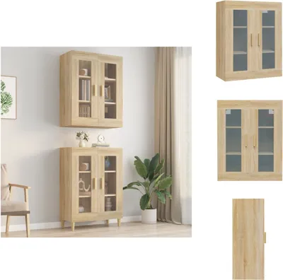 Obrázek produktu pro vidaXL Nástěnná skříňka Sonoma dub 69,5x34x90 cm - Příborníky
