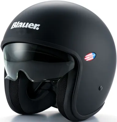 Produktbild von BLAUER PILOT 1.1 MONOCHROME Jethelm matt schwarz XS