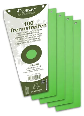 Obrázok produktu pre EXACOMPTA 13545E Trennstreifen trapezförmig Karton grün