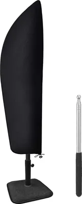Image de Housse imperméable pour parasol avec tige de tension - résistante aux UV et aux déchirures, pour parasol extra-large (265 x 40/70/50 cm)