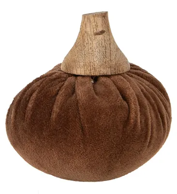 Zdjęcie produktu dla Dynia dekoracyjna Clayre & Eef Ø 9x8 cm brązowy poliester